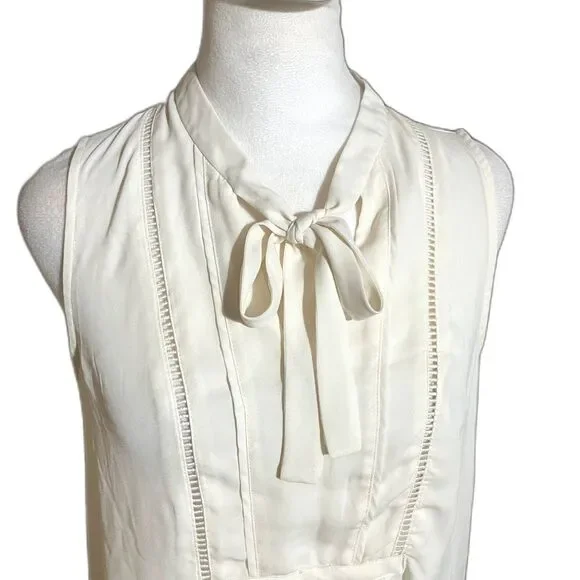 Banana Republic Tie UP Blouse Women's Size Small - Picture 2 of 4